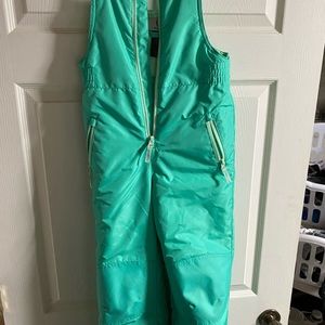 Teal snow pants/overalls.  Like new!!